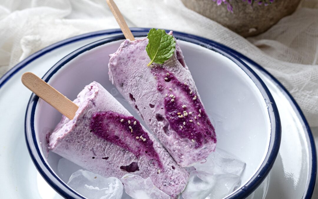 Jamun & Chia Frozen Yogurt Popsicles