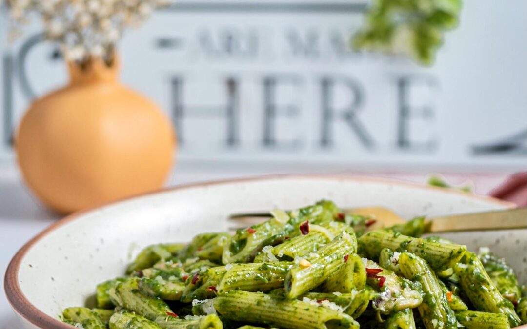 Spinach And Mushroom Pasta