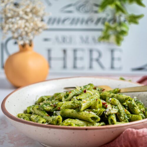 Spinach And Mushroom Pasta