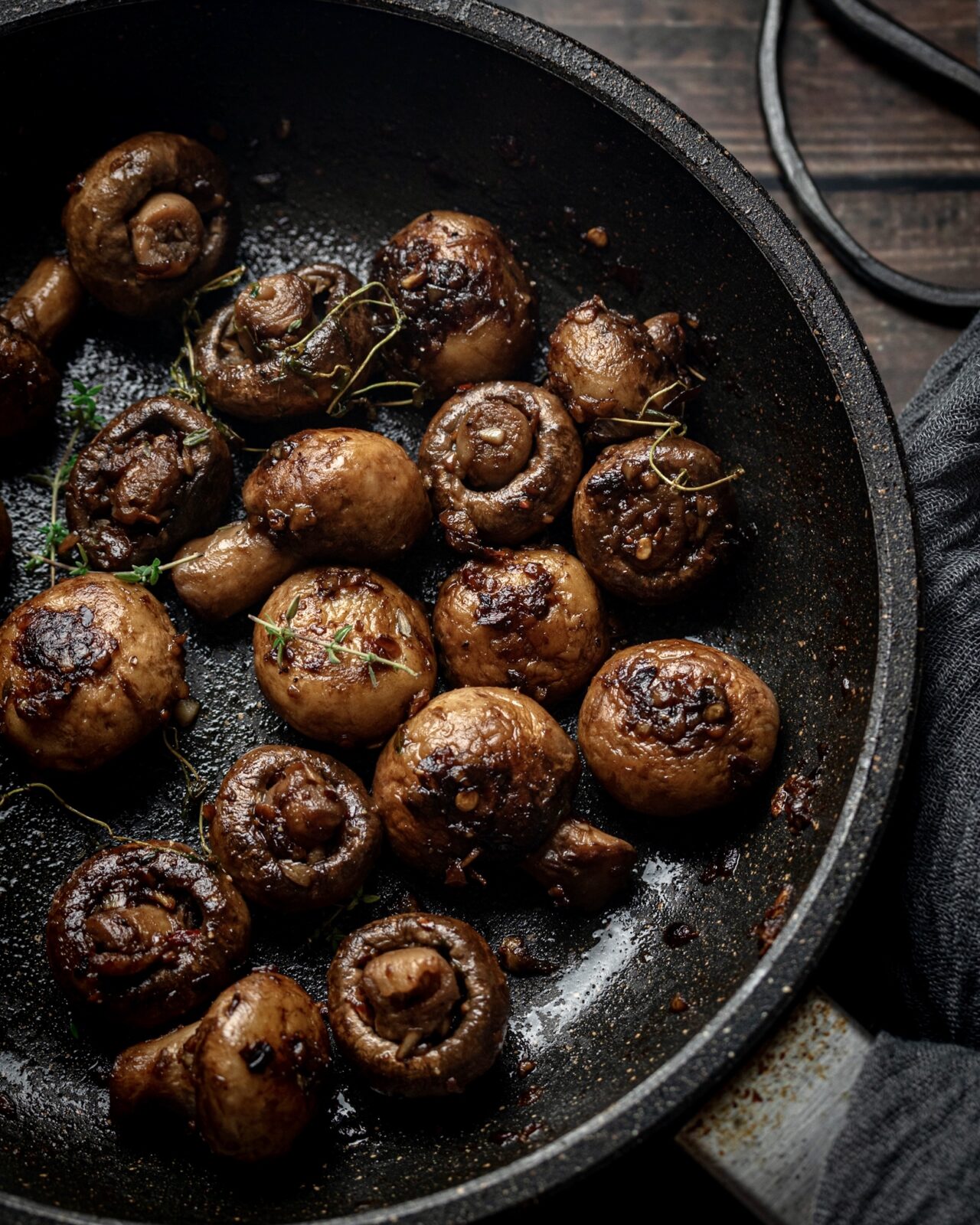 Butter Garlic & Thyme Mushrooms ArpitasFoodPod