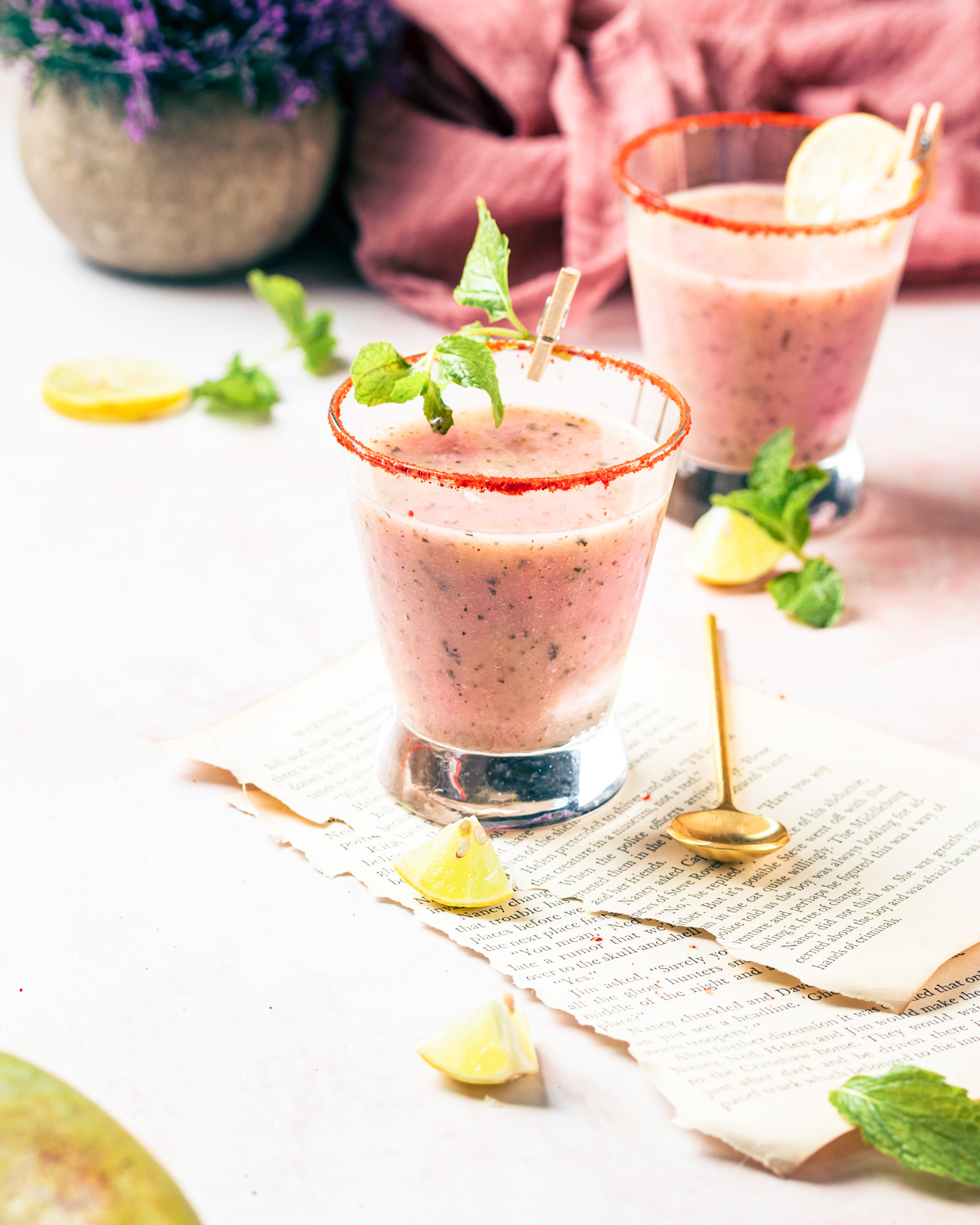 Guava Mint Chilli Smoothie