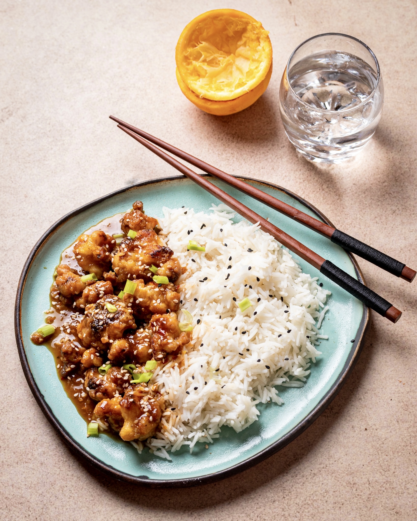 Vegan Cauliflower In Orange Sauce