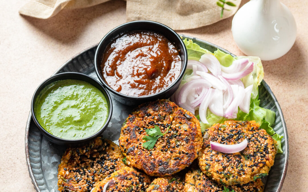 Vegan Quinoa Spinach Tikkis