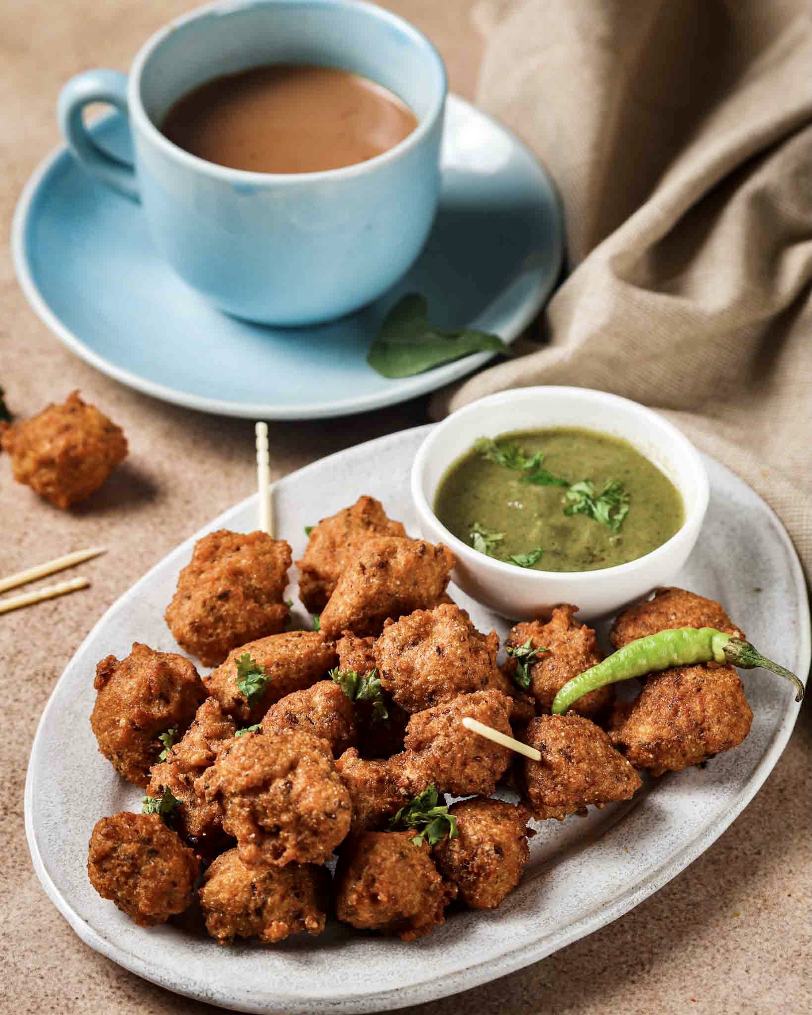 Spicy Moong Dal Pakodas