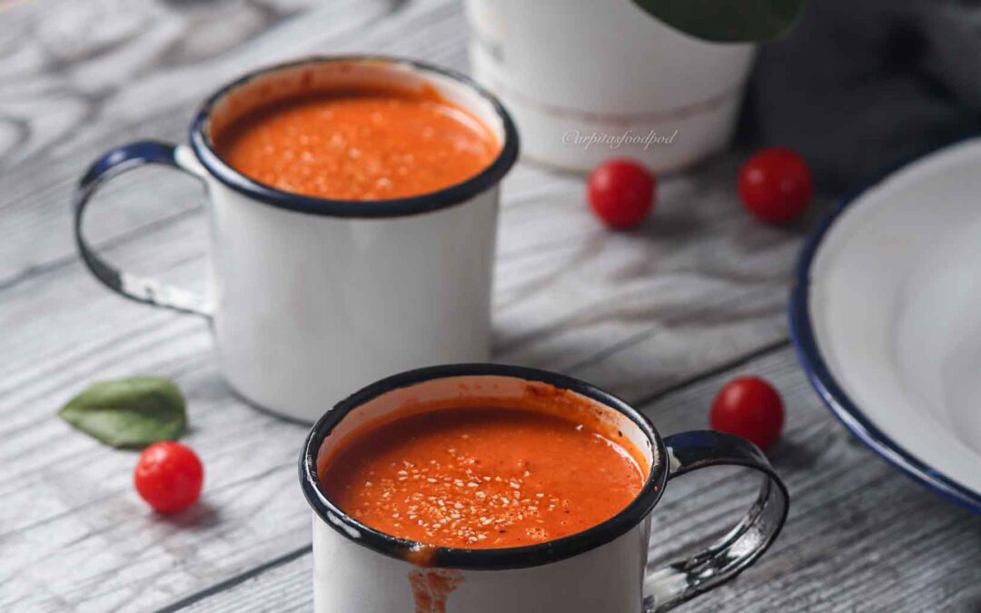 Roasted Tomato & Garlic Soup