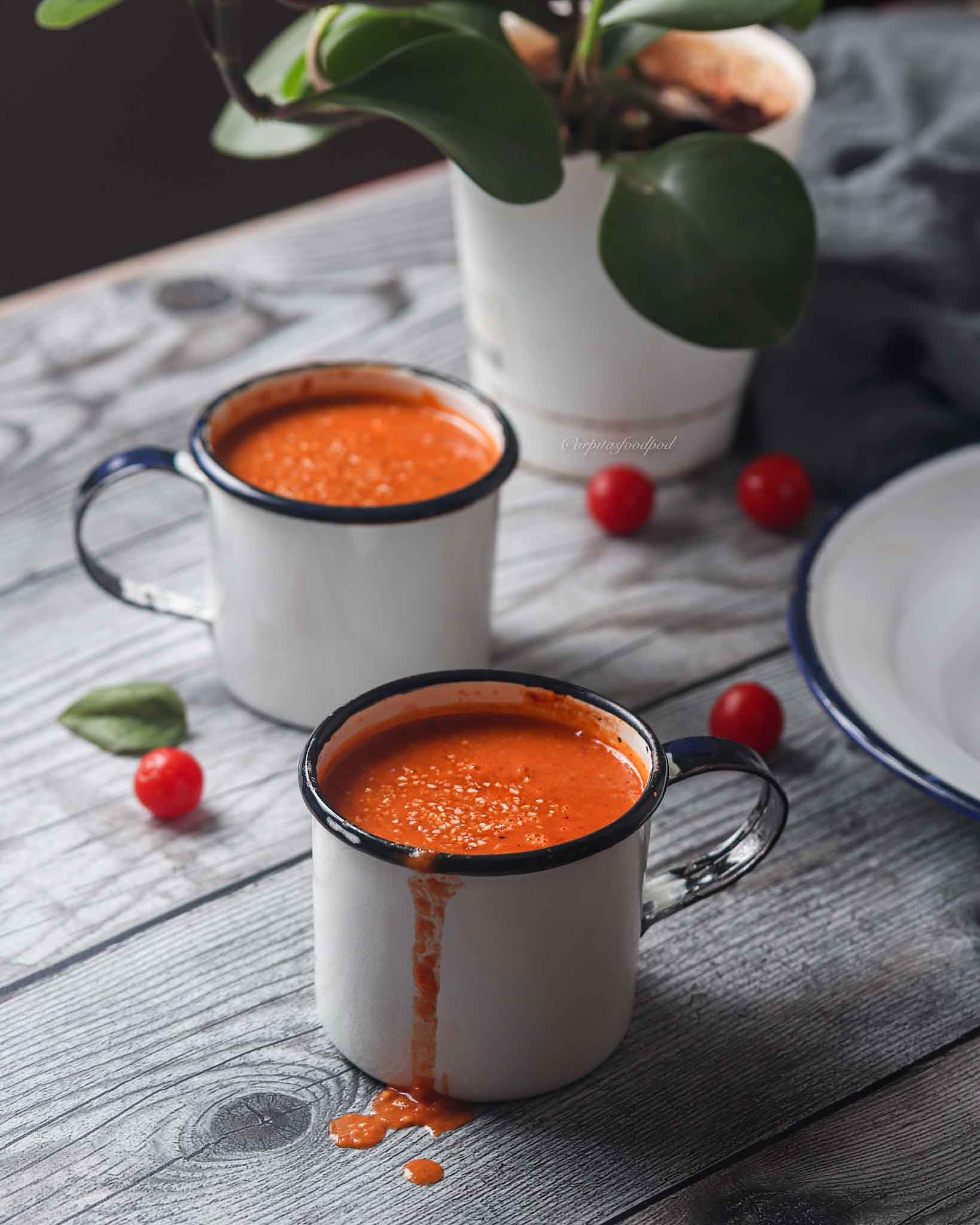 Roasted Tomato & Garlic Soup