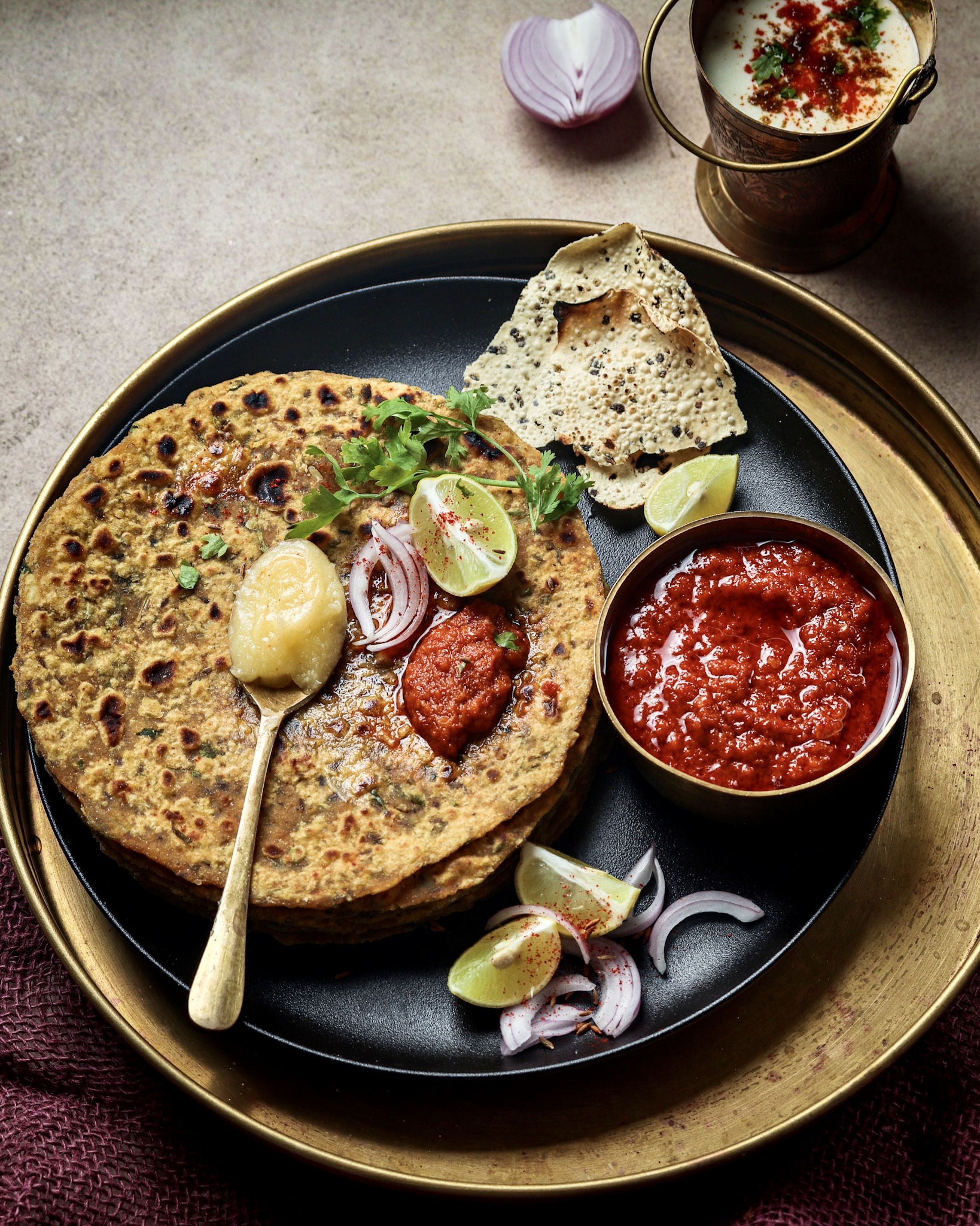 Rajasthani Moong Chilka Dal Paratha