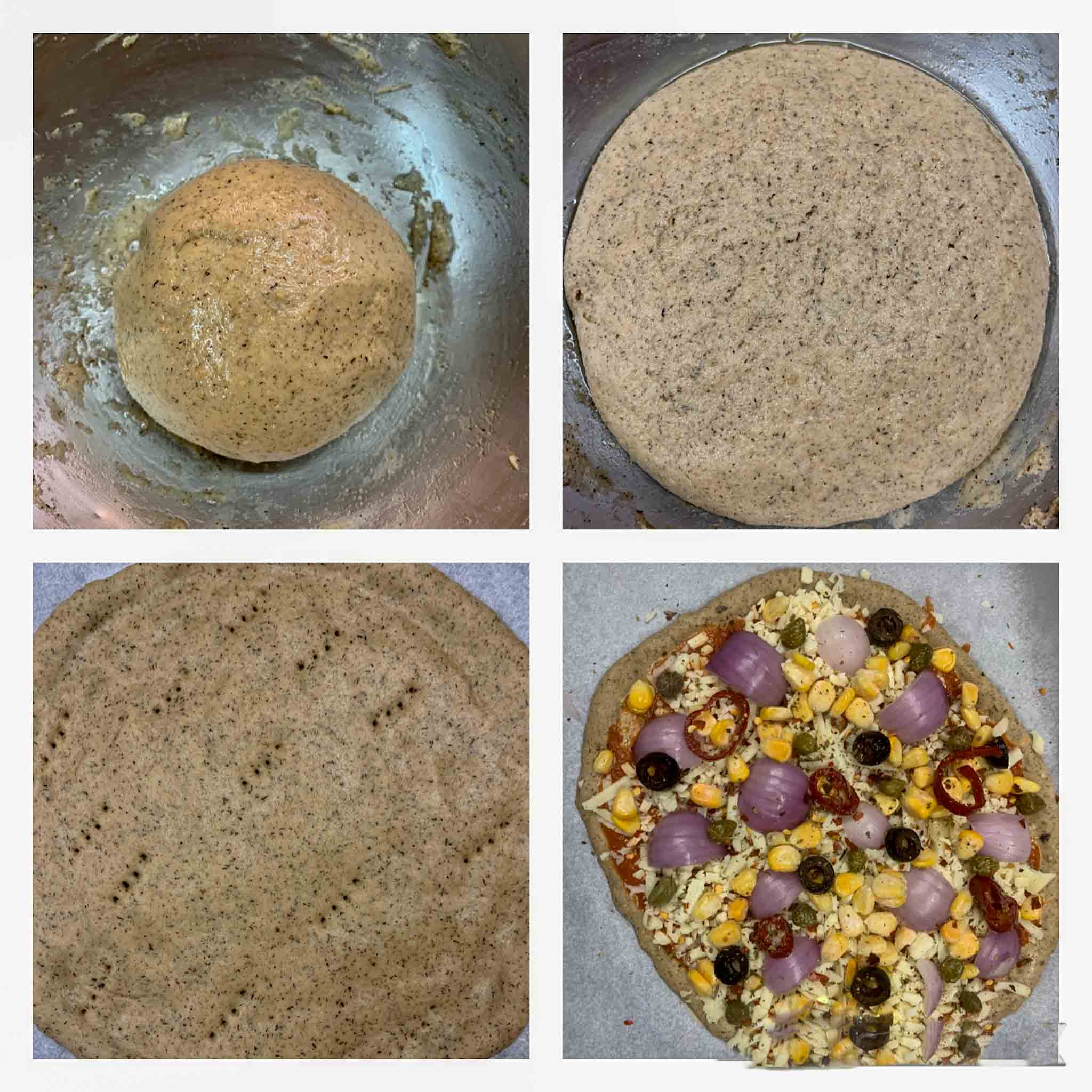 Whole wheat & buckwheat base pizza