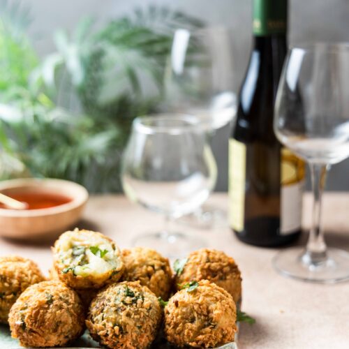 Potato Cheese & Capers Poppers