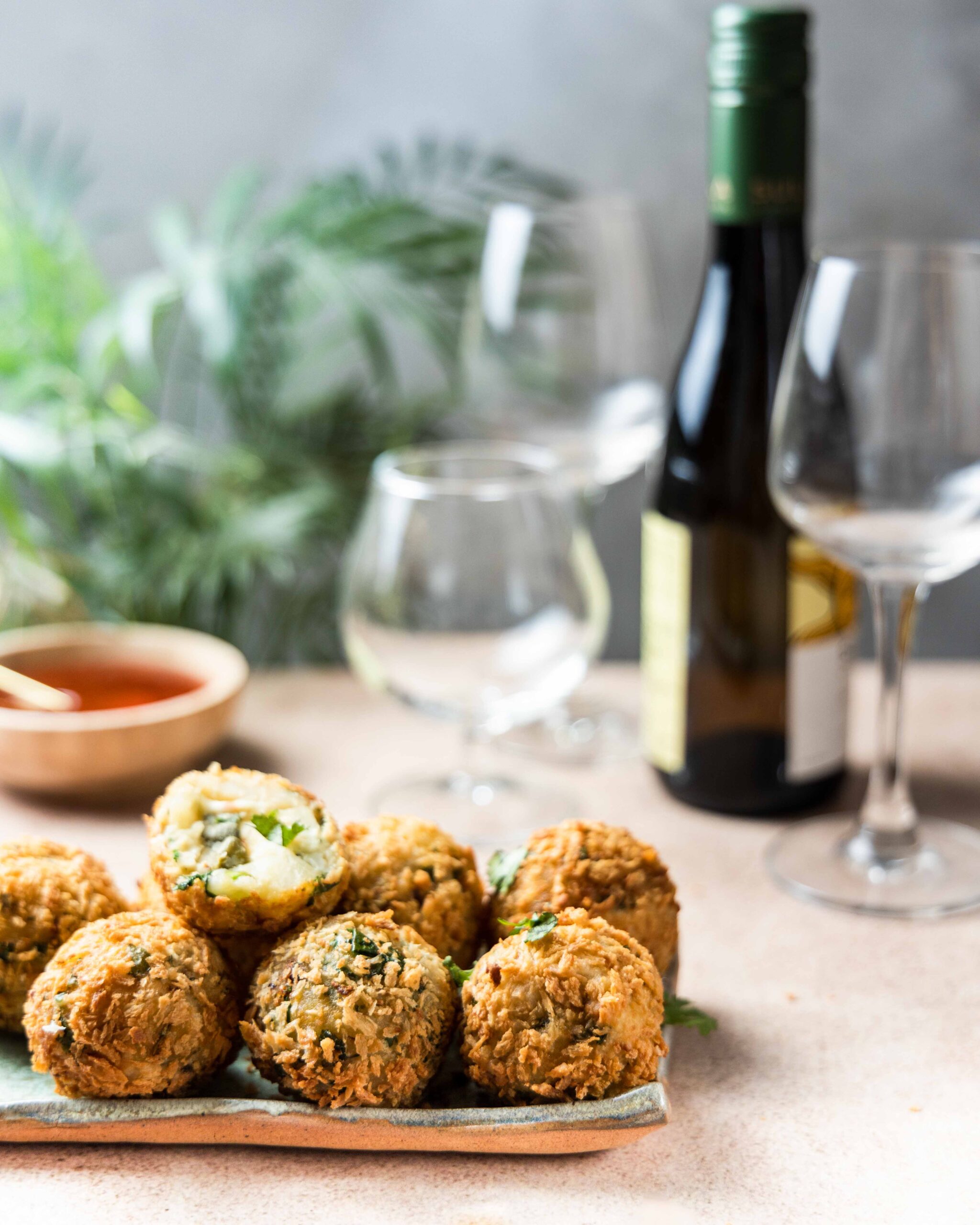 Potato Cheese & Capers Poppers