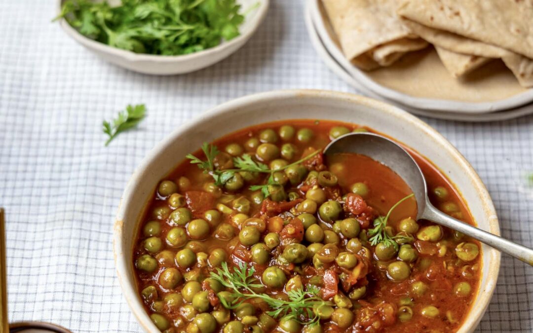 Matar Tamatar Sabji | Green Peas & Tomato Curry