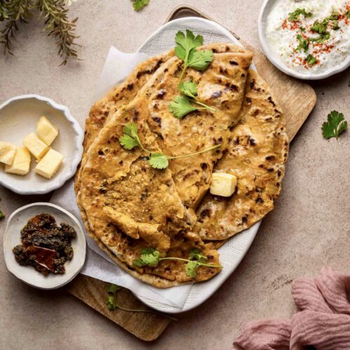 Gobi Aloo Paratha | Cauliflower & Potato Stuffed Flatbreads