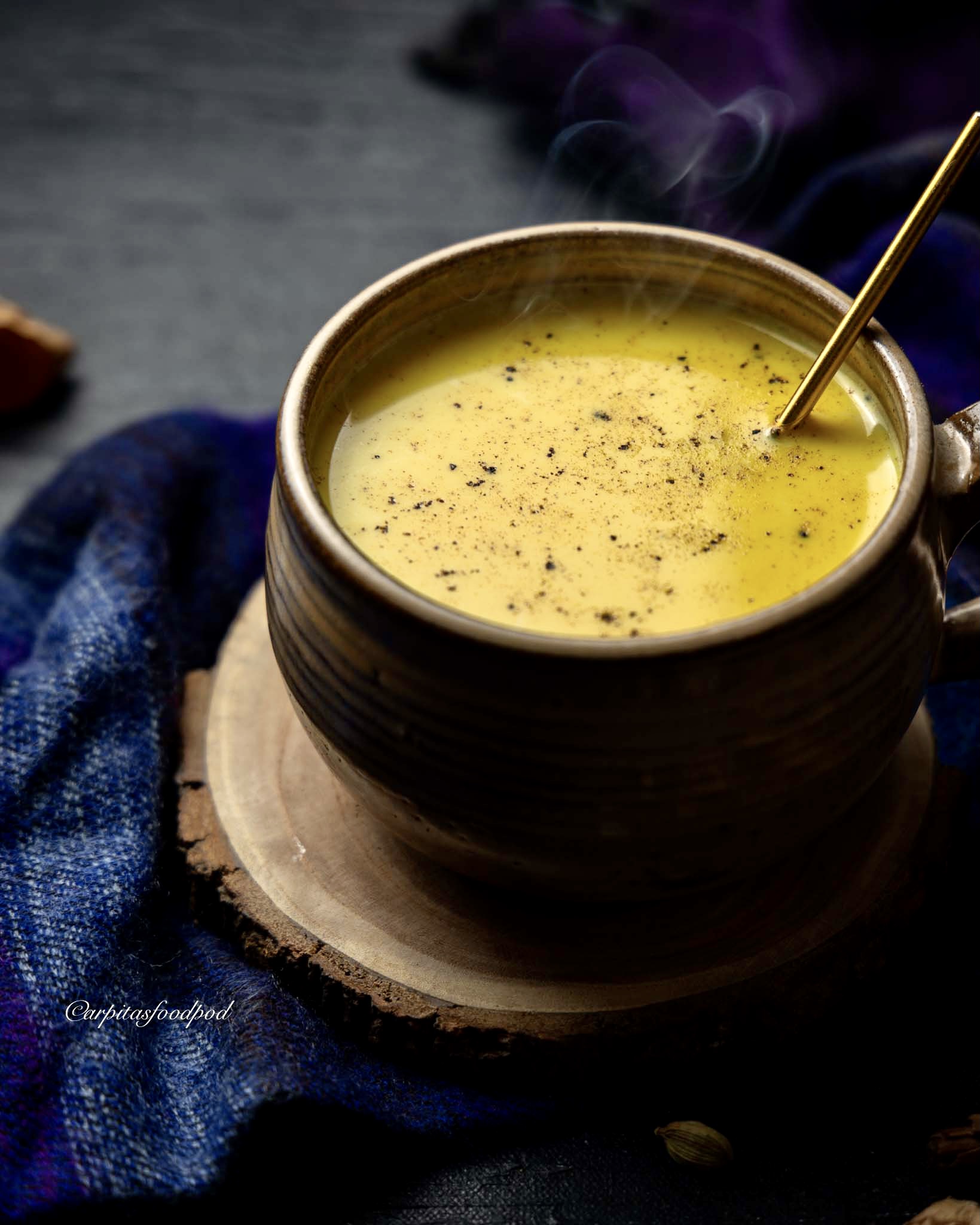 Haldi Doodh | Spiced Turmeric Latte | Golden Milk