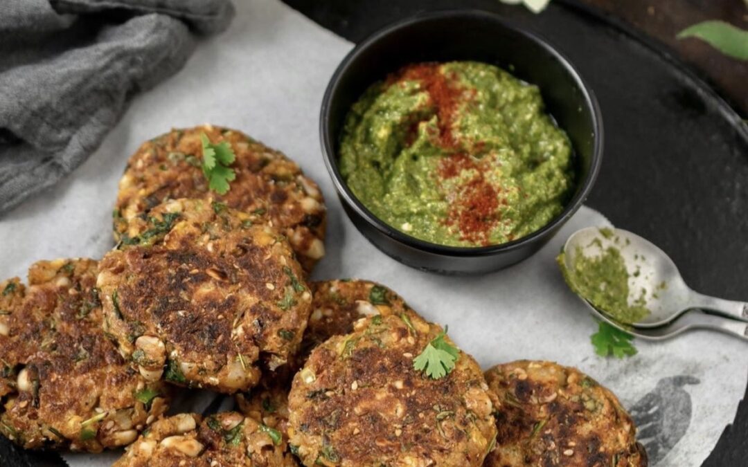 Potato Corn & Spinach Tikkis