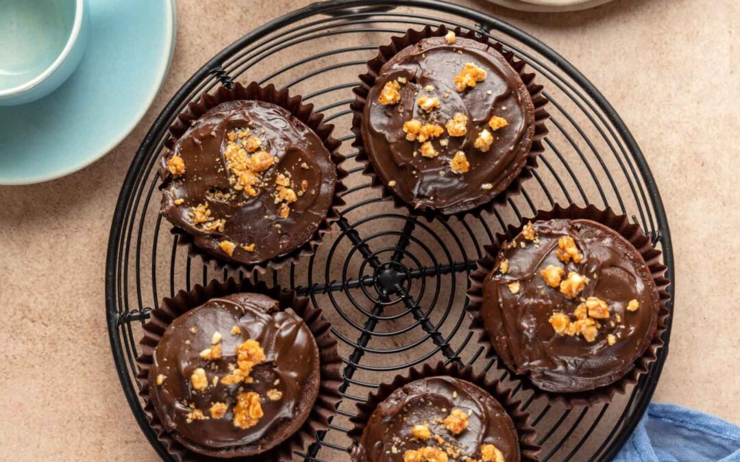 Eggless Triple Chocolate Muffins