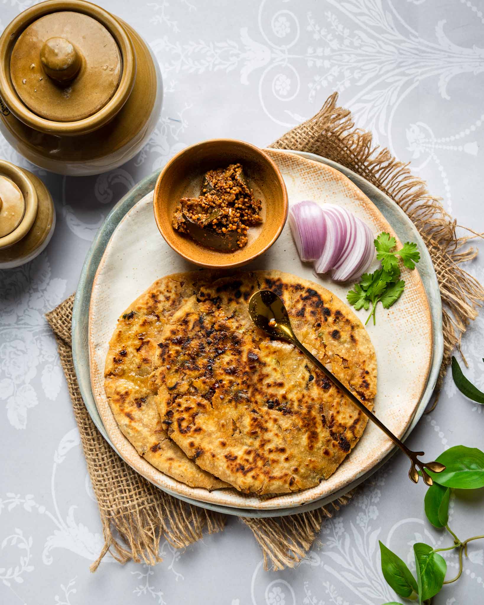 Onion & Cheese Paratha | Pyaz Paratha